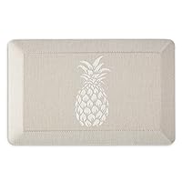 Aloha Modern Pineapple Anti-Fatigue Air-Infused Kitchen Mat, Beige, 19.6