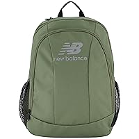 New Balance Laptop Backpack, Commuter Travel Bag for Men and Women, Olive, 19 Inch