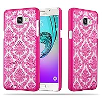 – Mandala Hard Cover Slim Case Works with Samsung Galaxy A5 6 - (Model 2016) Paisley Henna - Etui Skin Protection Bumper in Pink-Transparent