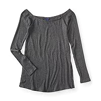 AEROPOSTALE Womens Seriously Soft Pullover Blouse, Grey, Large