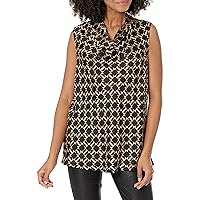 Anne Klein Women's Cowl Neck Sleeveless Blouse