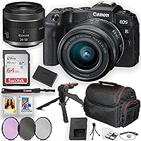 Canon EOS RP Mirrorless Camera with RF 24-50mm f/4.5-6.3 is STM Lens and 64GB Memory Card, Camera Case, Filters & More