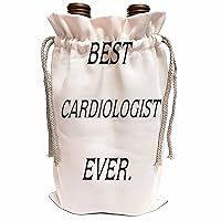 3dRose Image of Best Cardiologist Ever In Large Text - Wine Bags (wbg_348644_1)