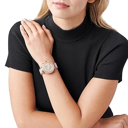 Michael Kors Parker Stainless Steel Watch With Glitz Accents