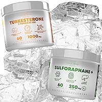 Turkesterone & Tongkat Ali Real Lab-Verified Sulforaphane Supplement, Ajuga Turkestanica Per Serving Increase Stamina - (60 Capsules)
