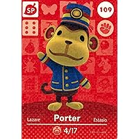 Nintendo Animal Crossing Happy Home Designer Amiibo Card Porter 109/200 USA Version