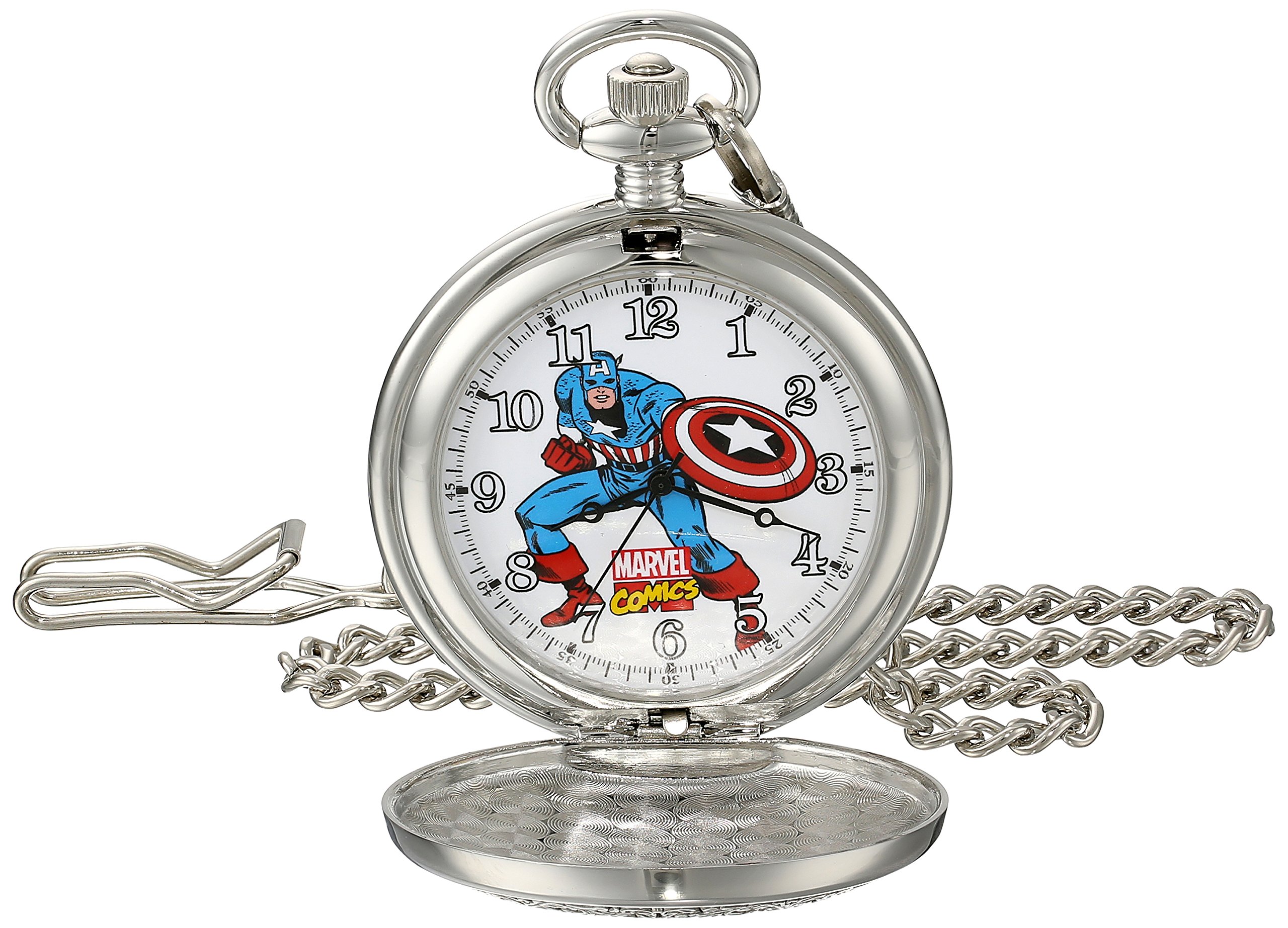Marvel Men's Captain America W001741 Analog-Quartz Pocket Watch