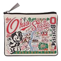 Catstudio Collegiate Zipper Pouch, Ohio State University Travel Toiletry Bag, Ideal Gift for College Students or Alumni, Makeup Bag, Dog Treat Pouch, or Travel Purse Pouch
