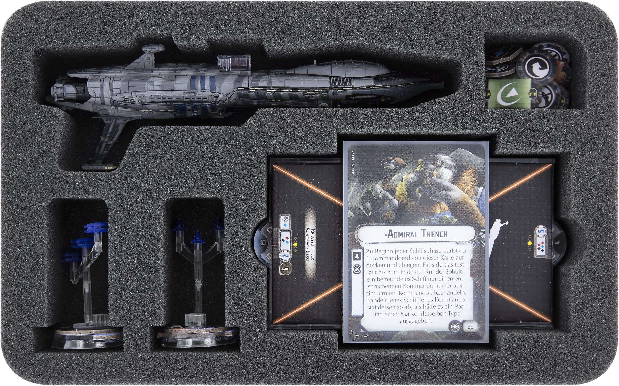 Feldherr Magnetic Box Green Compatible with Star Wars Armada: Invisible Hand