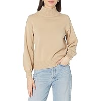 Amazon Essentials Women's Cotton Funnel-Neck Sweater (Available in Plus Size)