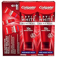 Optic White Renewal Teeth Whitening Toothpaste, High Impact White, 3 Oz Tube, 3 Pack