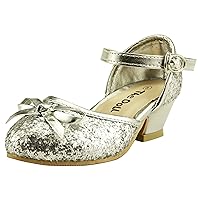 Girl's Sparkly Wedding Party Dress Shoes Sandal Toddler Youth Glitter Pump