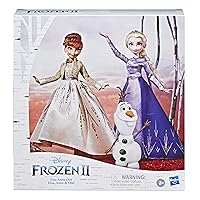 Disney Frozen Elsa, Anna and Olaf Fashion Doll Set with Dresses and Shoes Inspired 2 – Toy for Children Aged 3 and Up [Amazon Exclusive] - Amazon Exclusive