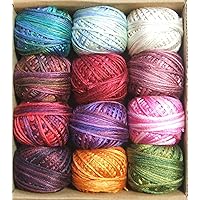 Valdani Luxury Silk Floss Summer Flowers 6 Strand Thread Hand-Dyed 12 Spool VAK1007