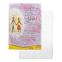 Blue Mountain Arts Greeting Card “The best thing I ever did in my whole life… was to fall in love with you” Is the Perfect Anniversary, Valentine’s Day, or “I Love You” Card, by Douglas Pagels (WC460)