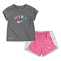 Nike Infant Girls' T-Shirt and Shorts Set Magic Flamingo 12 Months