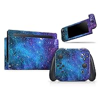 Design Skinz Azure Nebula - Skin Decal Protective Scratch-Resistant Removable Vinyl Wrap Kit Compatible with The Nintendo Switch Joy-Cons