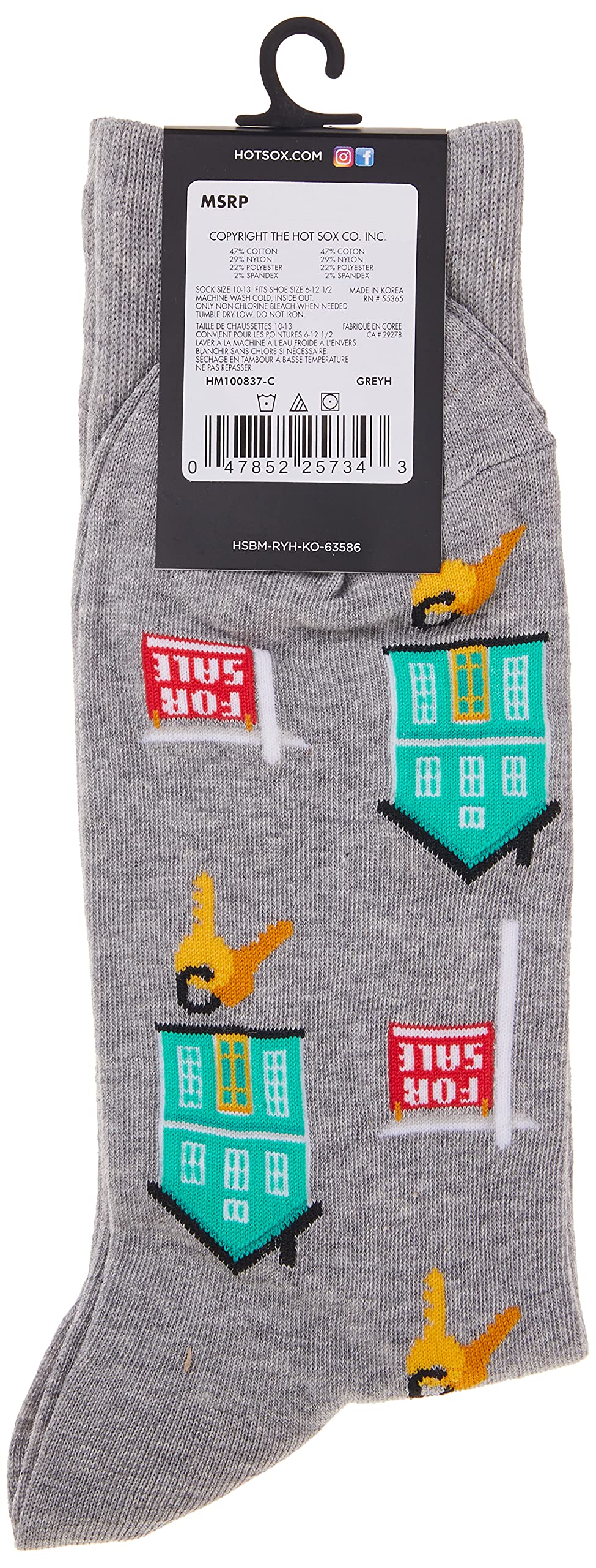 Hot Sox mens Occupation Novelty Fashion Casual Crew Socks