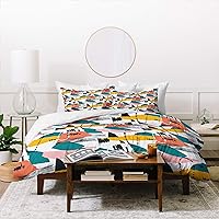 Studio Maluda Sailing Collage Pillowcase(s) Comforter Set with Pillow Sham(s), Queen/Full