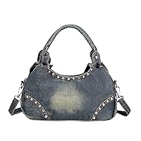 YeFine Y2K Blue Jean Bag Casual Denim Purses For Women Lady's Purses And Handbags Small Shoulder Bags
