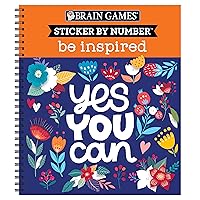 Brain Games - Sticker by Number: Be Inspired - 2 Books in 1 Brain Games - Sticker by Number: Be Inspired - 2 Books in 1 Spiral-bound