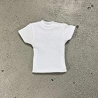 1/12 Scale Miniature White T-Shirt for 6