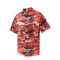 Hawaiian Shirt for Men Short Sleeve Button Down Floral Beach Shirt Tropical Aloha Shirt