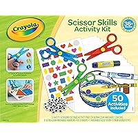 Crayola Toddler Scissor Skills Activity Kit (3ct), Safety Scissors and Craft Supplies, Toddler Crafts, Gift for Kids, Ages 3+