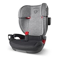 UPPAbaby Alta High Back Booster Seat / Seven-Position, Active Support Headrest / SecureFit Integrated Belt Guide + Positioner / Removable Cup Holder Included / Morgan (Charcoal Mélange)