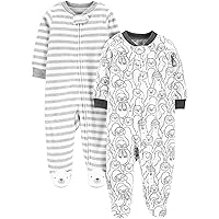 Baby 2-Pack Neutral Fleece Footed Sleep and Play
