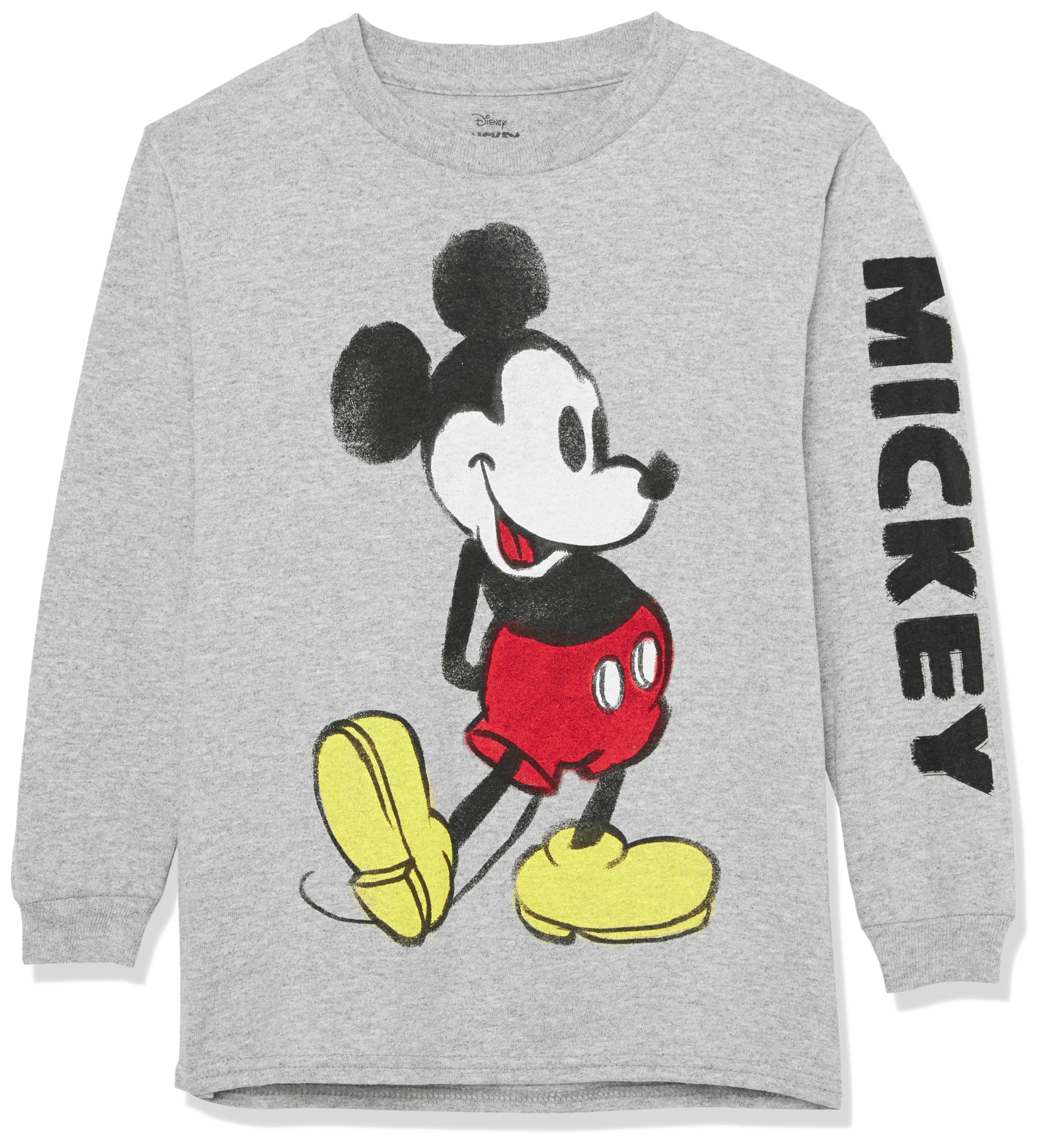 Disney Boys' Mickey Mouse Long Sleeve T-Shirt-Little Big Kid Sizes