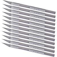 WA Portman Premium Hobby Knife Set with Sharp Craft Knife Blades - 12 pc Precision Knife Set - #11 Utility Art Knife Blades - Craft Knife Set & Craft Blades - Exacto Knife Set - Art Knives & Blades