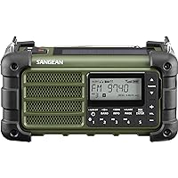 Sangean MMR-99 AM/FM-RBDS/Bluetooth/AUX/Weather/Multi-Powered Digital Tuning Emergency Radio, Forest Green
