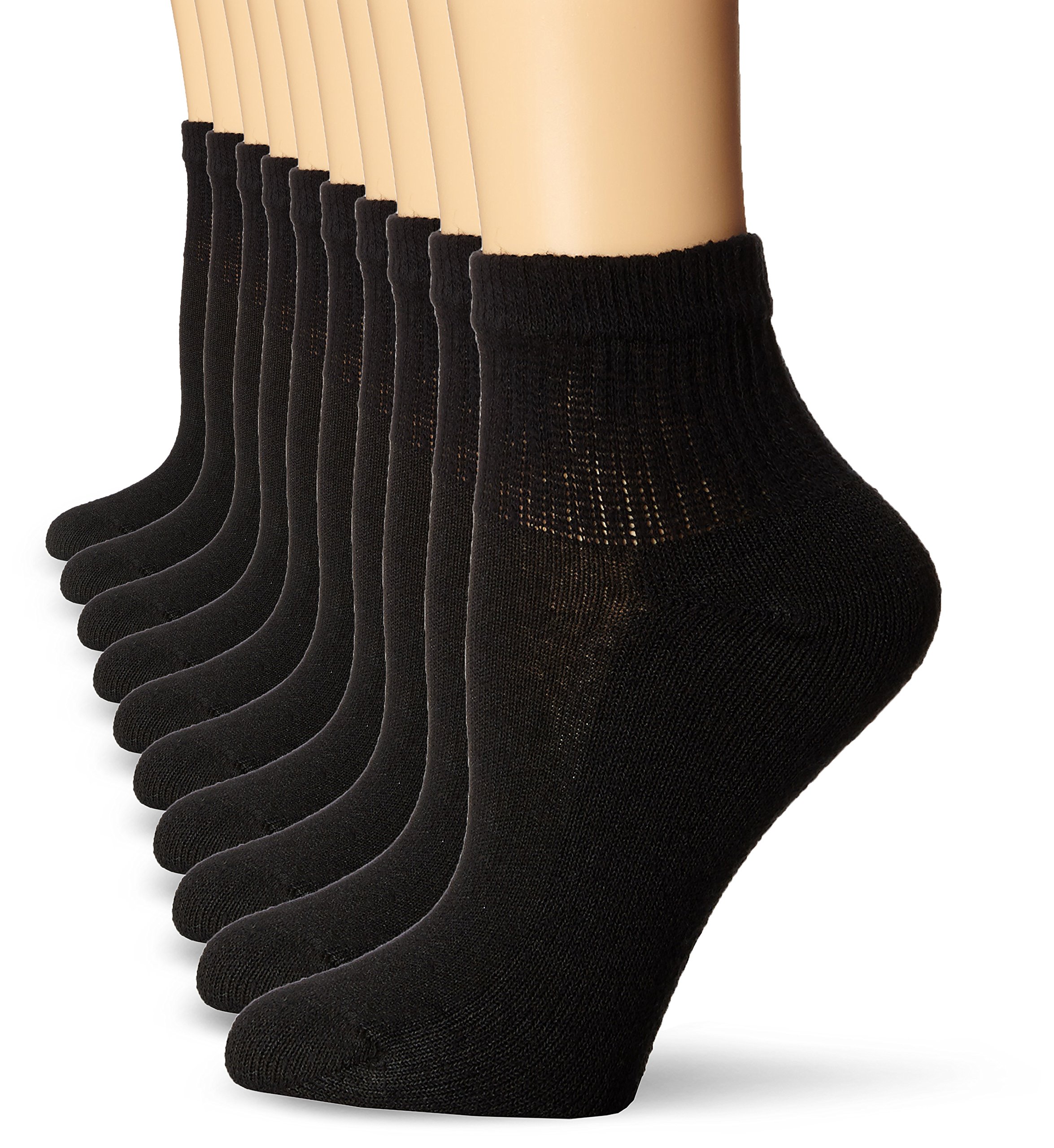 Hanes Women's Value, Ankle Soft Moisture-Wicking Socks, Available in 10 and 14-Packs