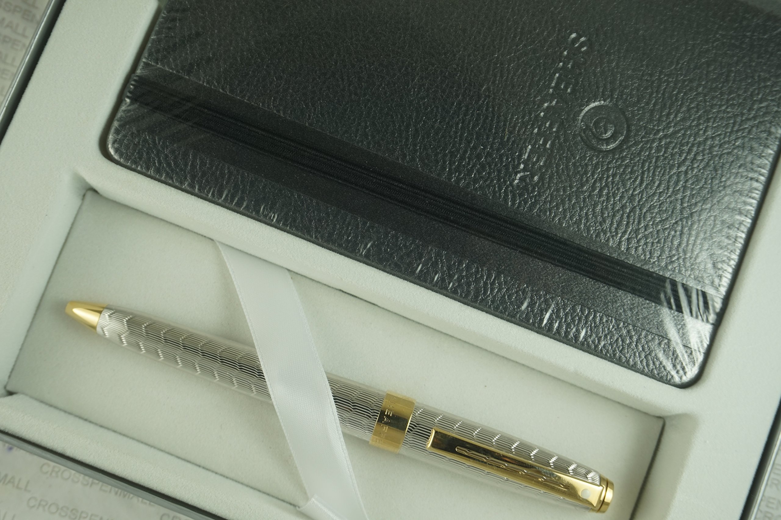 Sheaffer Prelude Signature Diamond cut Snake Skin pattern Medalist with 22KT Gold Appointments Ballpoint Pen and matching Sheaffer Journal