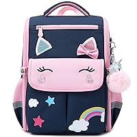 AO ALI VICTORY Cute Lightweight Unicorn Backpacks Girls School Bags Kids Bookbags