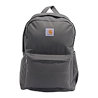 Carhartt 21L Classic Laptop Daypack, Durable Water-Resistant Pack with Laptop Sleeve,Grey