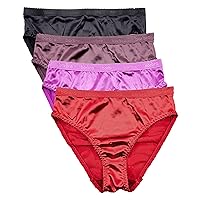3 Pack Satin Fabric Women Underwear Panties Shorts String Panties Lace  Thongs Sexy Bikini Japanese Girl
