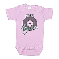 Future Baller/Pool Bodysuit/Billiards Baby Outfit/Sublimated Design