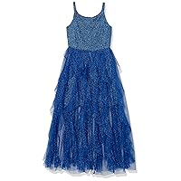 Speechless Girls' Sleeveless Glitter Bodice and Fairy Skirt Maxi Party Dress
