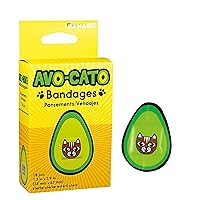 AVO-Cato Bandages for Kids & Kidults - Set of 18 Individually Wrapped Self Adhesive Bandages - Sterile, Latex-Free & Easily Removable - Funny Gift & First Aid Addition
