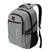 Carbon Fiber Backpack with Lock Daypack Stash Bookbag with Combination Lock Travel Casual Daypacks Gray