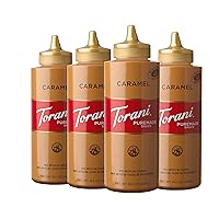 Torani Puremade Sauce, Caramel, 16.5 Ounces(Pack of 4)