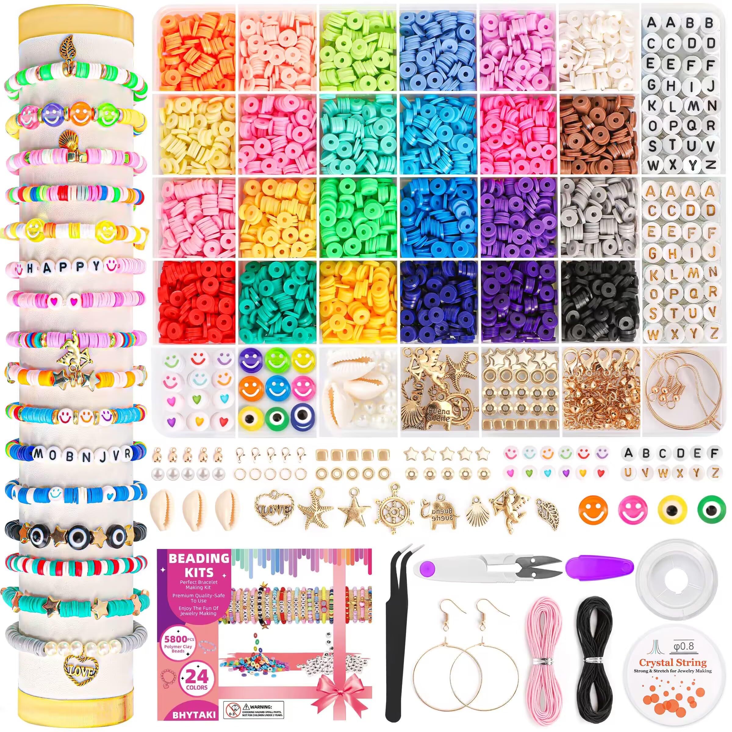 Loops & Threads Bracelet Making Kit w 105 colors 10y Each With 8 Craft  Wheels | eBay