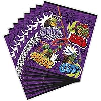 Unique TMNT Mutant Mayhem Purple Plastic Loot Bags (Pack of 8) | Perfect Party Decor for Teenage Mutant Ninja Turtles Fans & Celebrations
