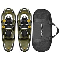 Retrospec Drifter Snowshoe for Men & Women - Aluminum Frames & a Double-Rachet Binding System - Lightweight All Terrain Snow Shoes