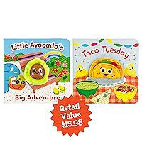 Taco Tuesday & Little Avocado's Big Adventure Finger Puppet Board Book 2-pack, Ages 1-4