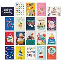 Hallmark Assorted Birthday Cards with Envelopes (20 Card Refill Pack for Organizer Box)