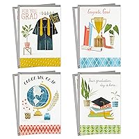 Hallmark Graduation Cards Assortment, Congrats Grad (8 Cards with Envelopes, 4 Designs)