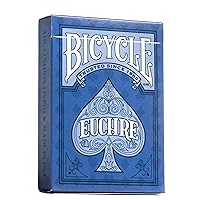 Bicycle Euchre Playing Card Deck - 9 Through Ace - Double Deck, Blue